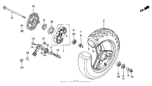 SA50P Переднее колесо