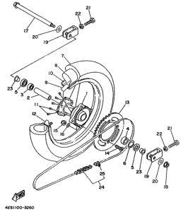 YZ80G Переднее колесо