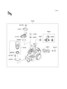 KLX125 Акселератор