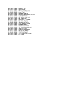 RM-Z250 Color chart