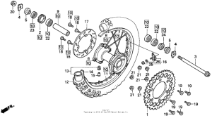 CR125R Rear wheel 90-91