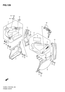 VL800 Обтекатель задний