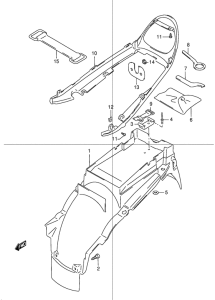 GSX1200 Заднее крыло