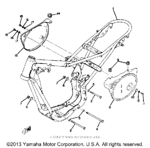 YZ80A Frame-side cover