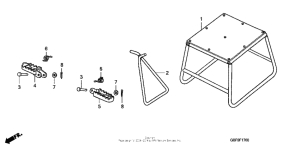 CR85R Подножки