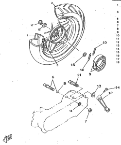 CW50RSP Переднее колесо