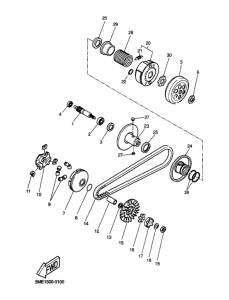YQ100 Сцепление