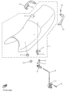 YZF600R Сиденье