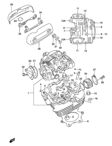 GZ250 Головка цилиндров