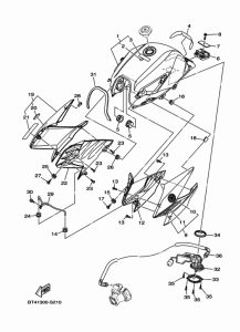 YS125-5C Топливный бак