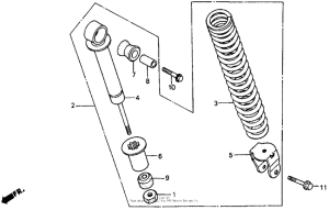 SA50 Задние амортизаторы