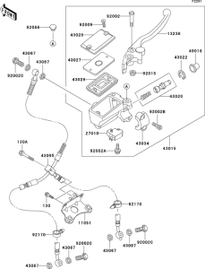 ZX1200 Главный тормозной цилиндр