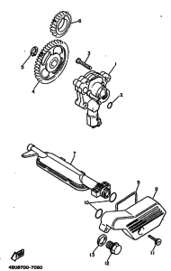 XV535S XV535SK Маслонасос
