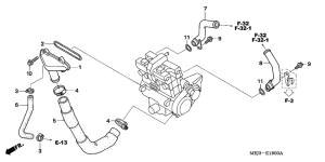 CB1300S (ABS) Труба водная