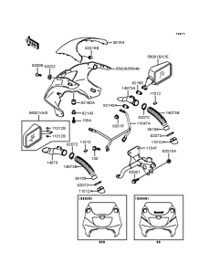 ZX400 カウリング