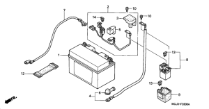 CBR900RE Аккумулятор