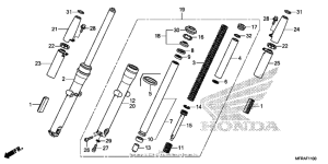 VT1300CT Front fork (1)