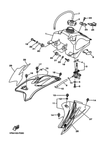TTR50E Fuel tank assy