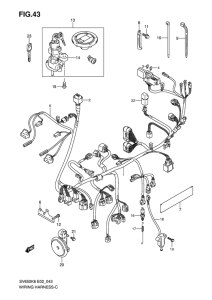 SV650 Жгут проводов