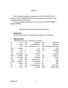 RM65 Catalog preface