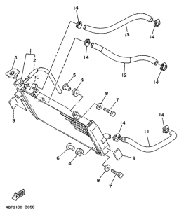 TZ250 Radiator. hose