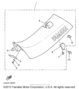 YZ125T Сиденье