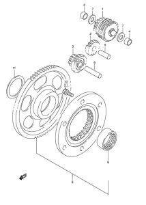 DR800 Муфта стартера