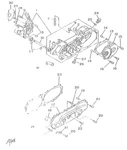 CW50RS Картер двигателя
