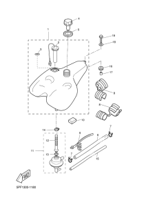 YH50 Топливный бак