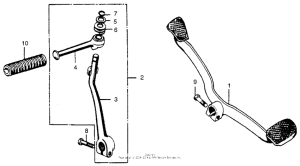 CT90 Kick starter + change pedal