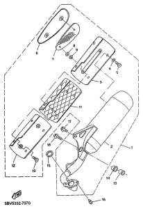 YN50R Выхлопная система