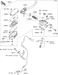 ZG1400 Главный тормозной цилиндр