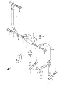 GSF1200S Передние тормозные трубки