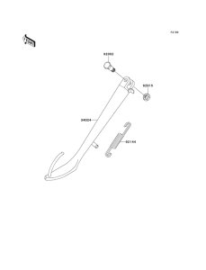 EN500 Подножка