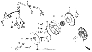 VF1100C Pulse generator + starter clutch