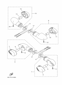 YBR125ED Проблесковый световой сигнал