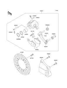 ZX1100 Задний тормоз