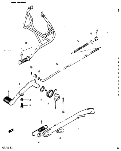 RG125 Подножки