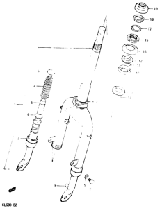 CL50 Вилка передней оси