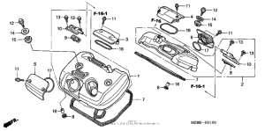 VT600C Cylinder head cover ('04 / '05-ac)