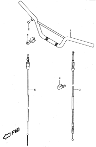 RM80 Руль -тросы
