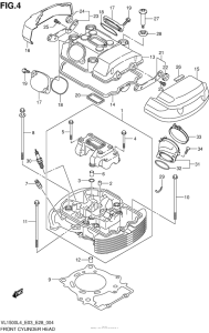 VL1500B Front Cylinder Head (Vl1500L4 E33)