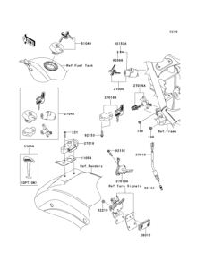 VN900 Замок зажигания
