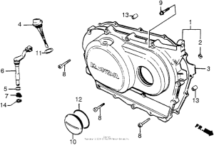 VT500C Крышка картера правая