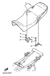RD350LC Сиденье