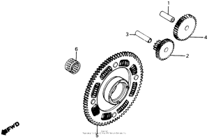 VT800 Starting driven gear