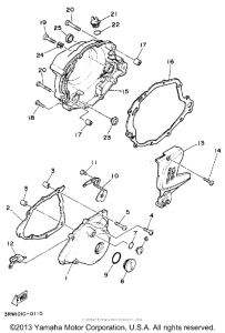XT225D Боковые крышки