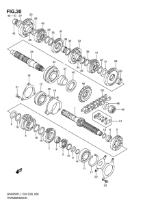 GSX650F (ABS) Трансмиссия