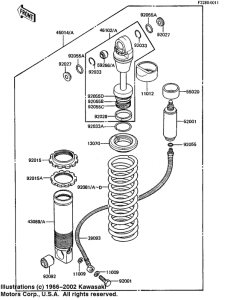  Абсорбер удавный в сборе задний