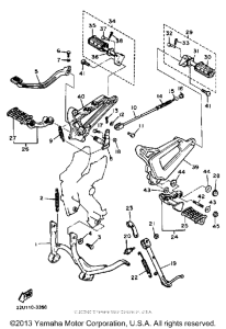 XV500K Подножки